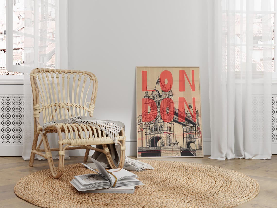 London Tower Contemporary Travel Poster - Image 4