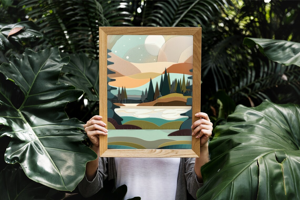 Abstract Nature Print Minnesota Scenery Art Print - Image 3