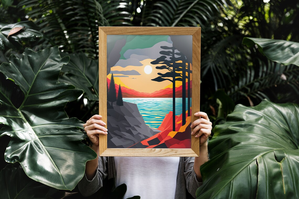 Duluth Minnesota Travel Poster, Great Lakes Art Print - Image 4