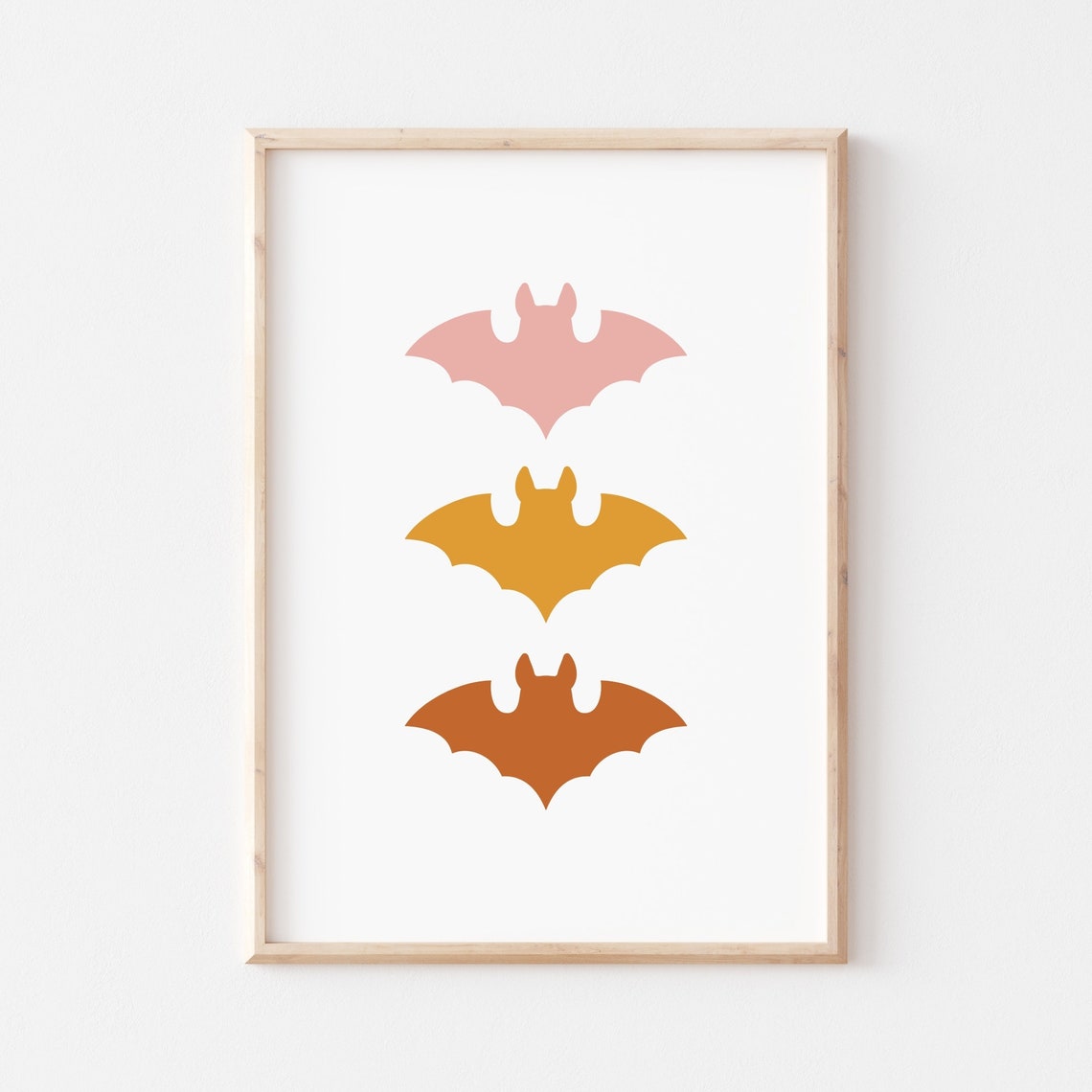 Boho Halloween Print Halloween Printables Cute Halloween Print Halloween Bats Fall Decor Digital Download - Image 3