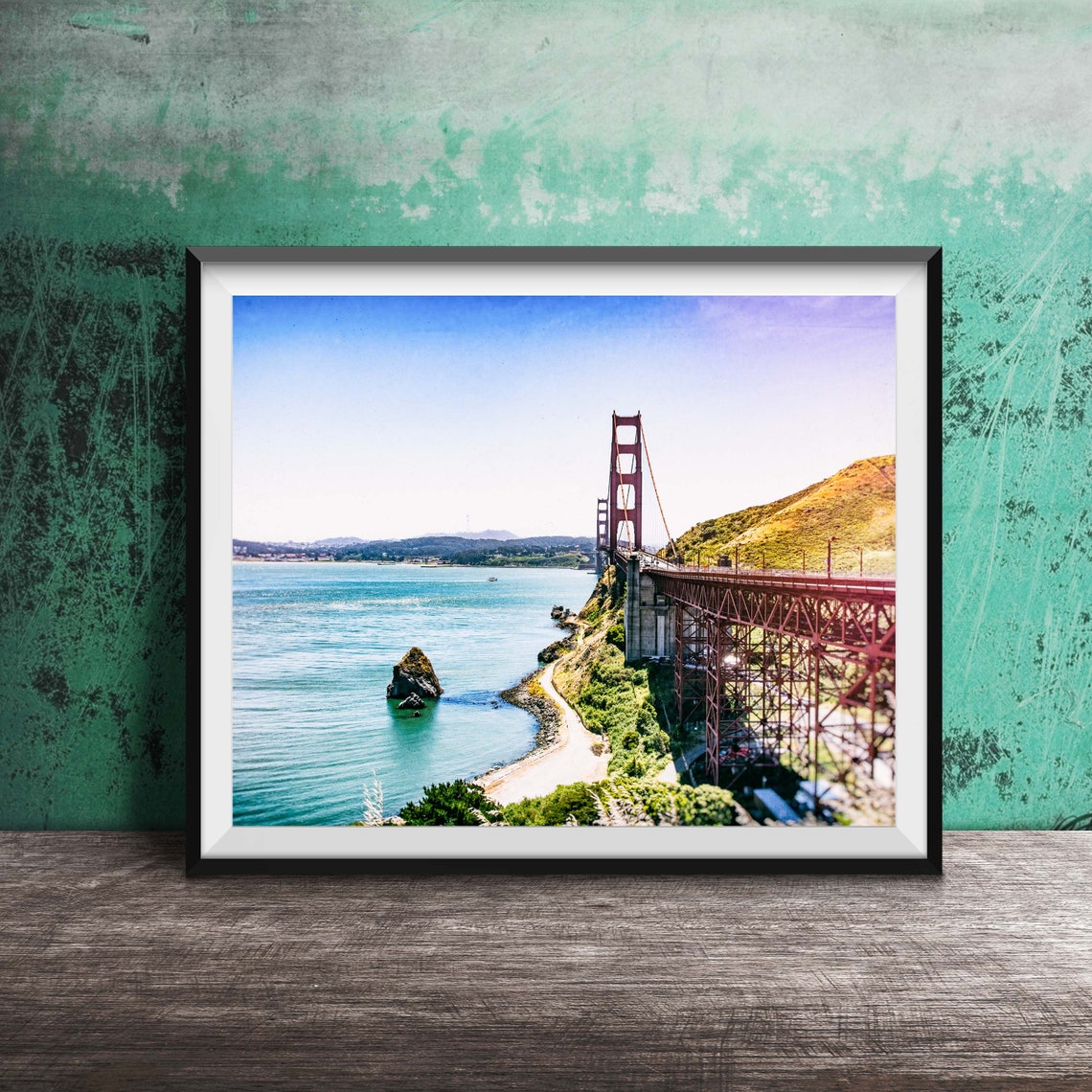 Golden Gate Bridge San Francisco Bay Coast Color Photo Print
