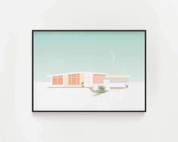 Palm Springs Midcentury Modern Architecture Poster
