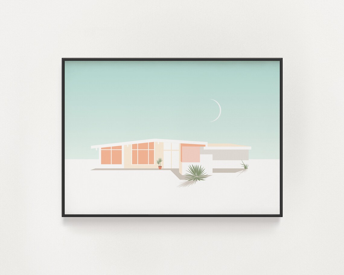 Palm Springs Midcentury Modern Architecture Poster