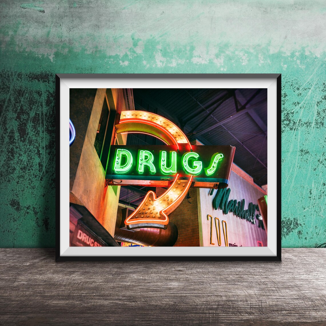 Drugs Bathroom Pharmacy Drugstore Art Print
