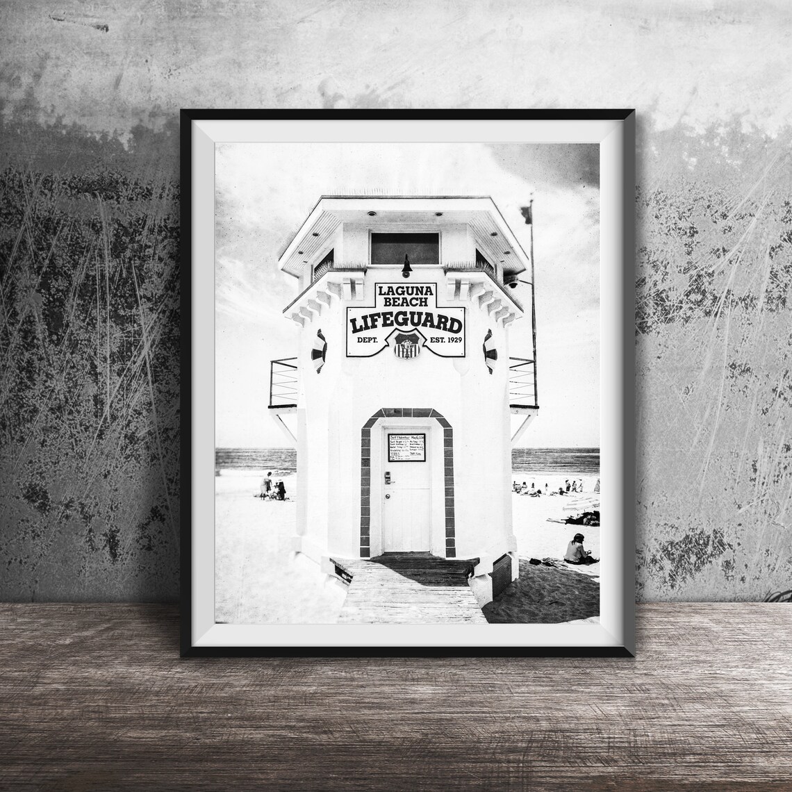Laguna Beach Lifeguard Tower California Beach Photography Poster - Image 2