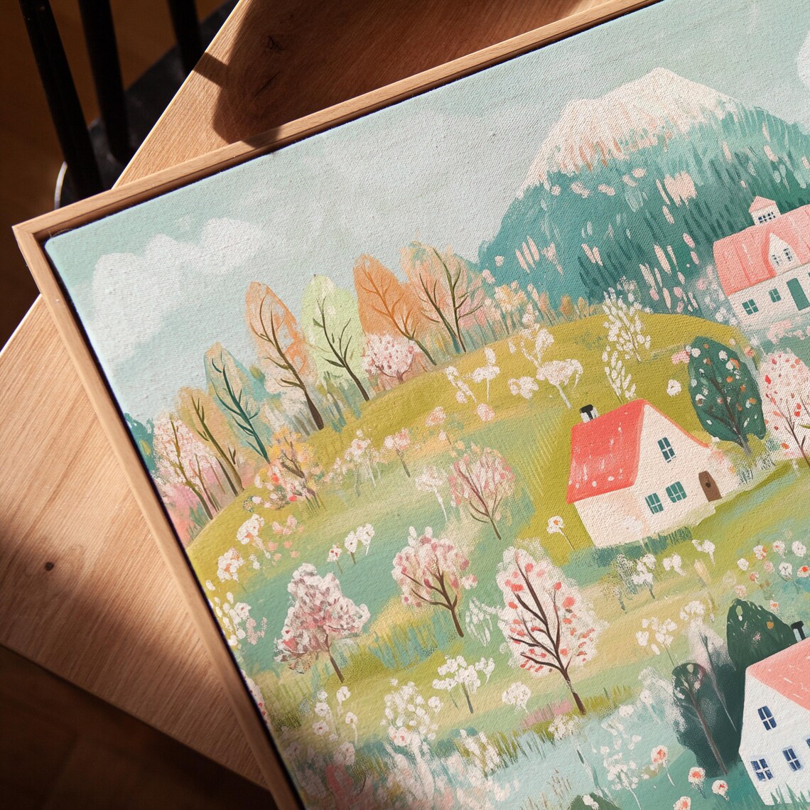 Spring Cottage Countryside Art Print, Cottagecore Floral - Image 5