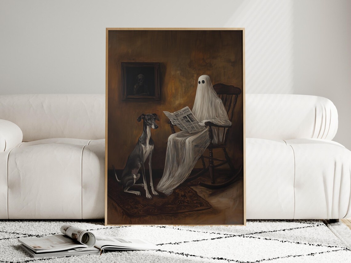 Ghost And Dachshund Halloween Bathroom Decor - Image 4