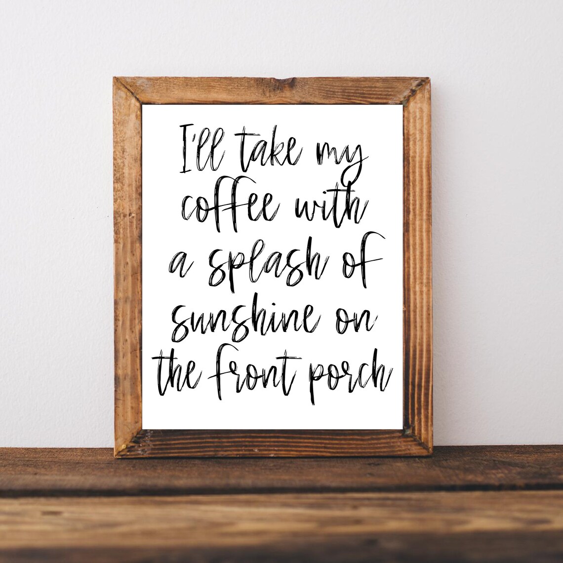 Coffee Bar Sign, Summer Welcome Art Print