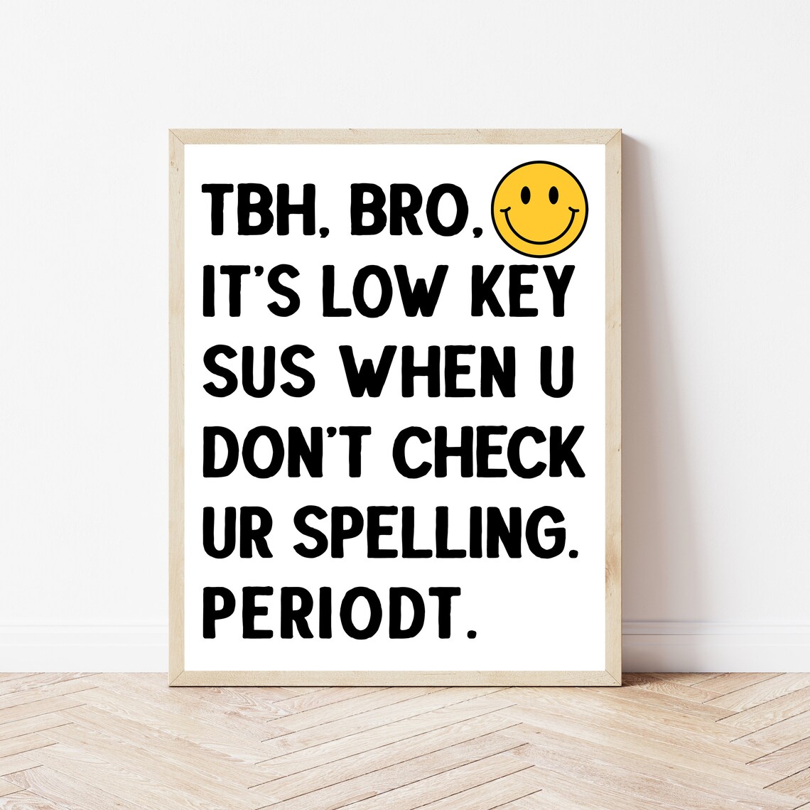 English Teacher Retro Classroom Theme Poster Print