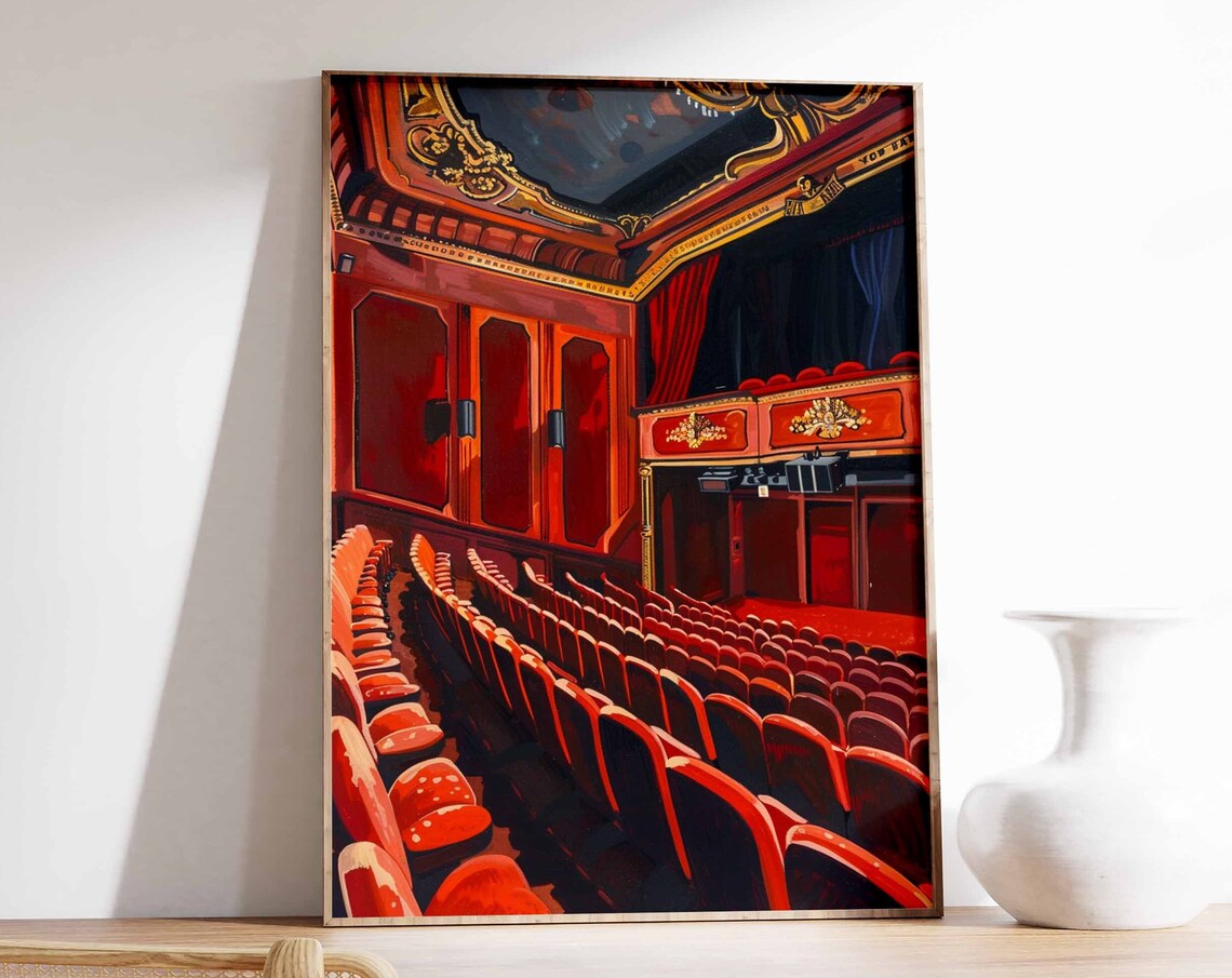 Vintage Movie Theatre Retro Cinema Poster Art Print