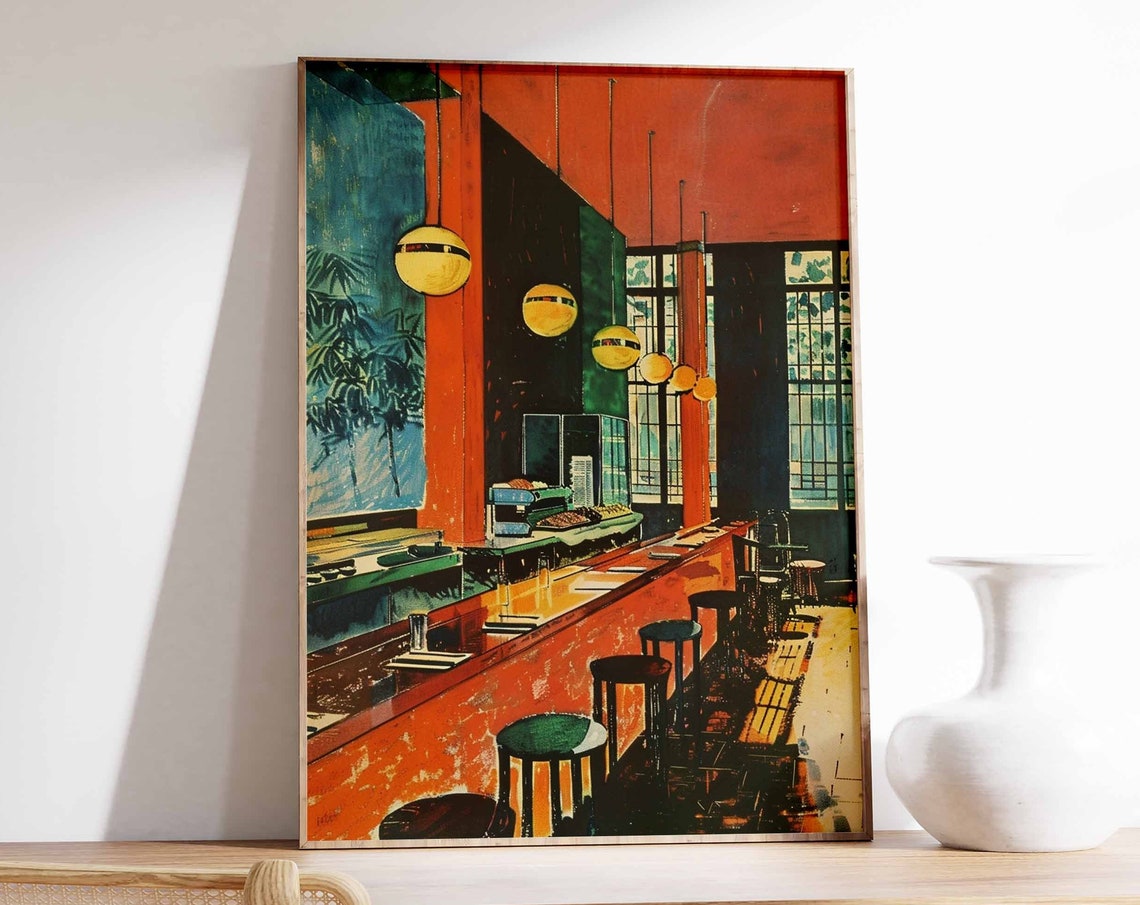 Japanese Sushi Poster Sushi Print Japanese Food Art Japanese Food Print Sushi Poster Japanese Wall Art Kitchen Decor Food Print