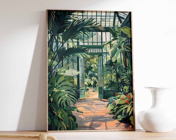 Vintage Botanical Garden Poster Henri Rousseau Print Botanical Wall Art William Morris Print Tropical Decor Vintage Floral Wall Art
