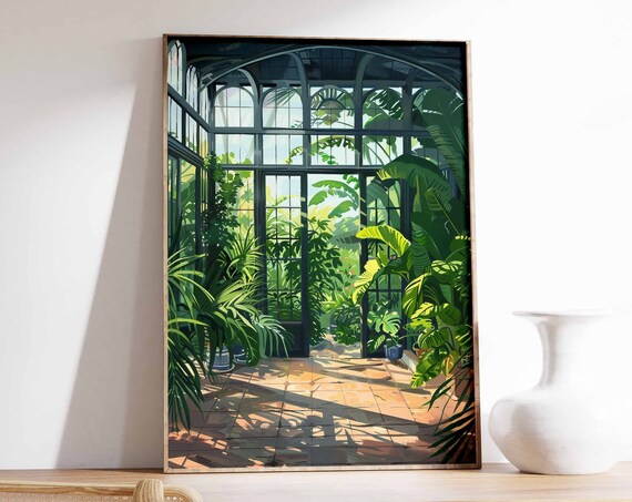 Vintage Botanical Garden Poster Henri Rousseau Print Botanical Wall Art William Morris Print Tropical Decor Vintage Floral Wall Art