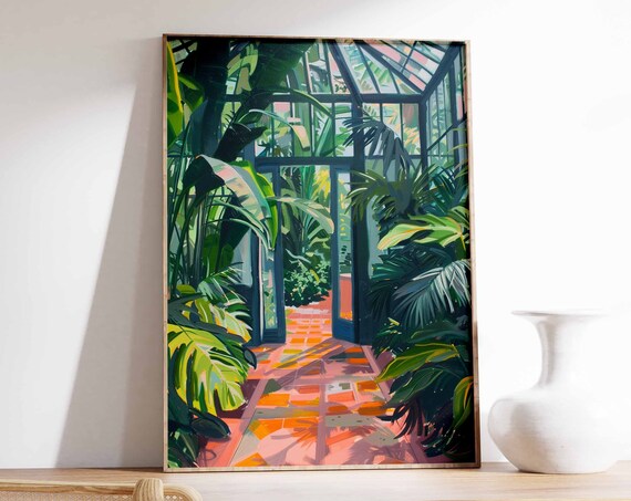 Vintage Botanical Garden Poster Henri Rousseau Print Botanical Wall Art William Morris Print Tropical Decor Vintage Floral Wall Art