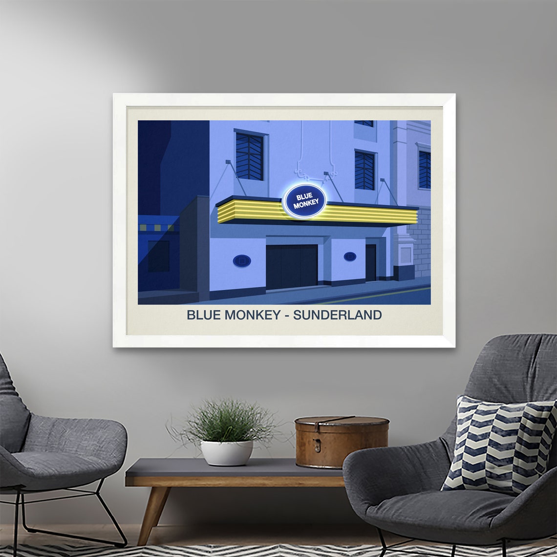 The Blue Monkey Nightclub Poster Nightclub Prints - Image 2