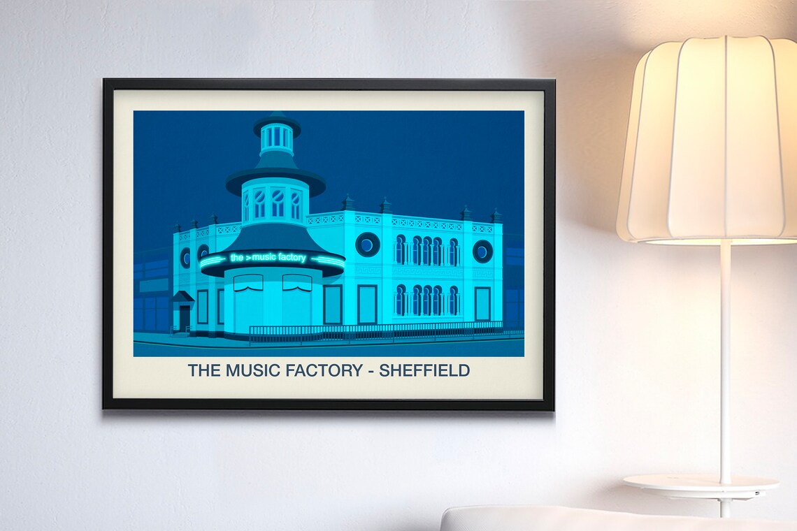 The Music Factory Sheffield Travel Poster - Image 3