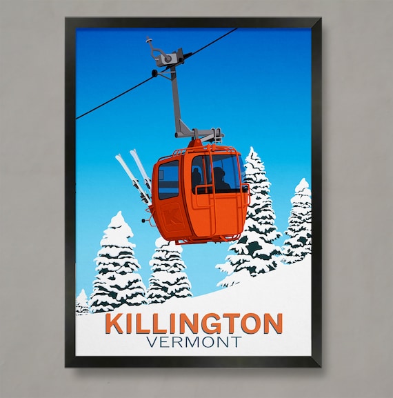 Killington Ski Resort Vermont Travel Poster