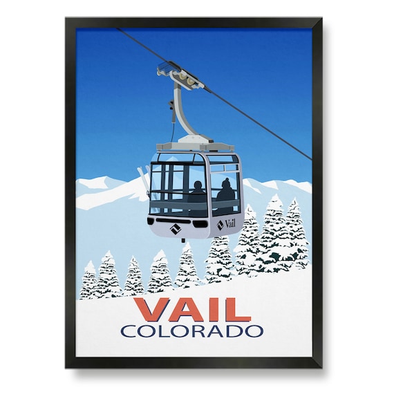 Vail Ski Resort Travel Poster, Ski Gifts