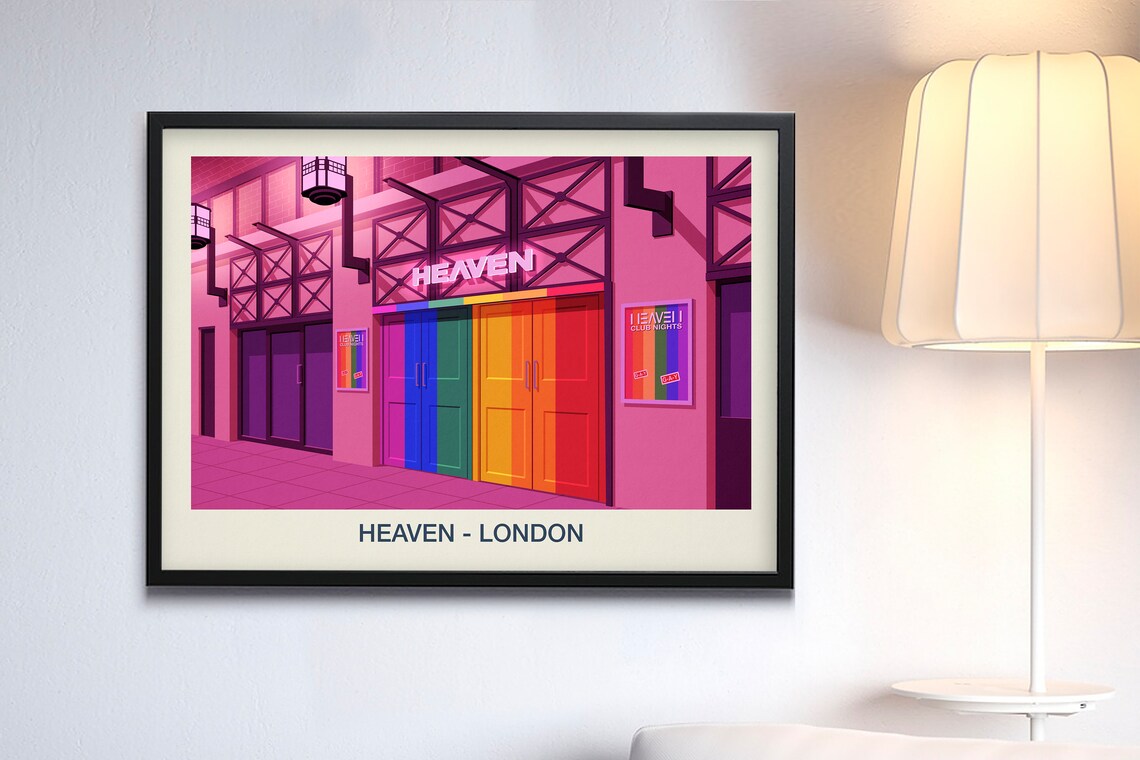 Heaven Nightclub Poster, Nightlife Wall Art Print - Image 3