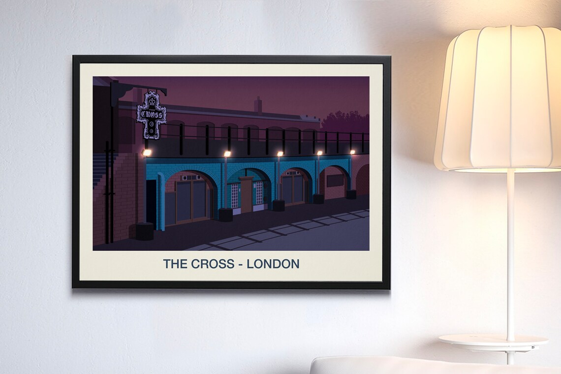 The Cross Nightclub Vintage Travel Poster - Image 2