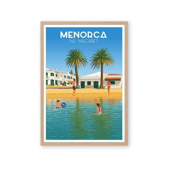 Na Macaret Menorca Travel Poster
