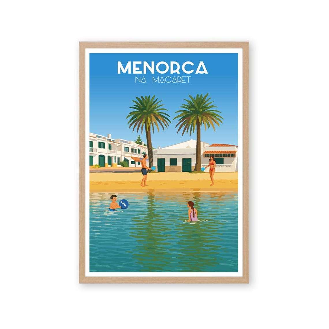 Na Macaret Menorca Travel Poster