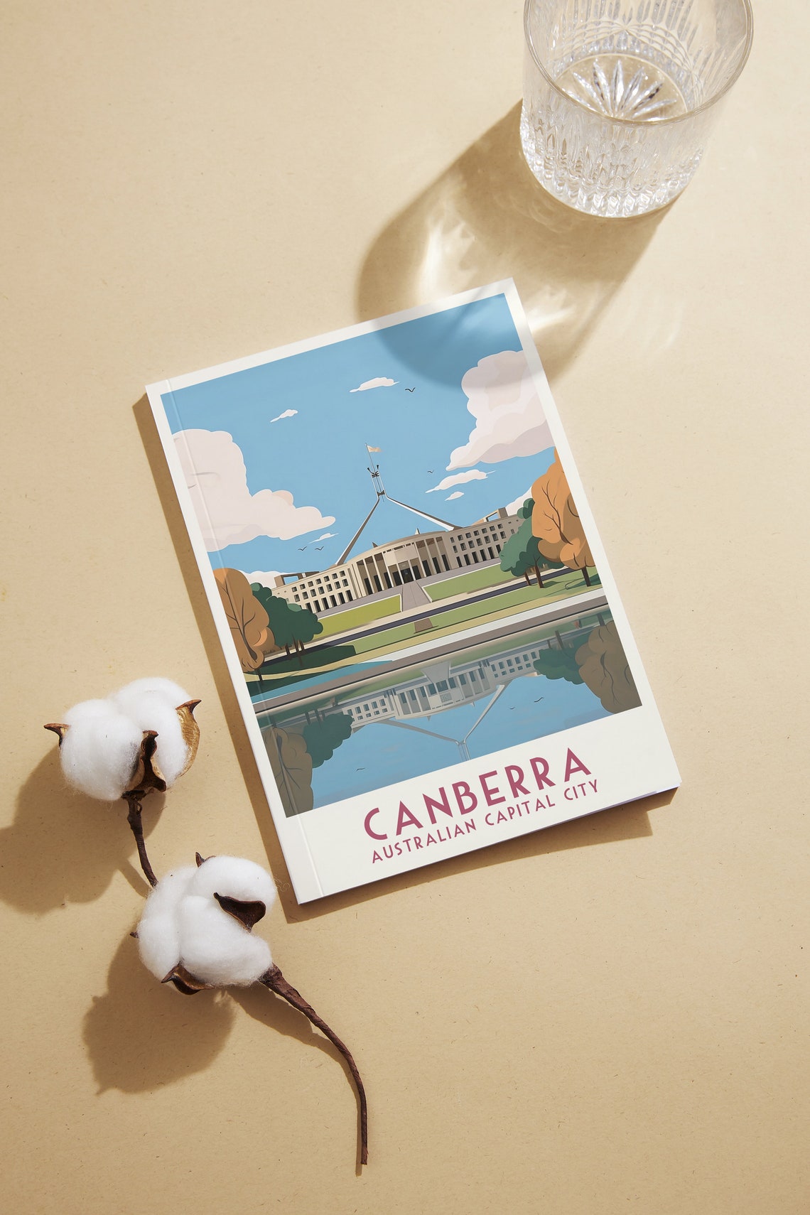 Canberra Australian Capital Parliament House Reflection Poster - Image 2