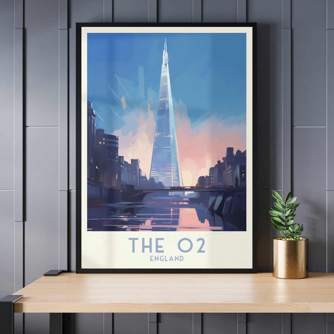London Glass Skyscraper Thames Sunset Skyline Modern City Poster - Image 3