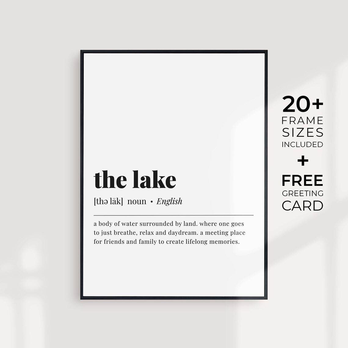 Lake Definition Minimalist Lake House Art Print - Image 6