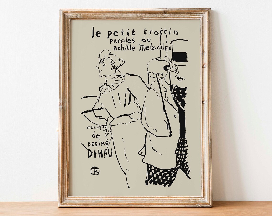 Toulouse Lautrec Le Petit Trottin French Vintage Theater Poster - Image 2