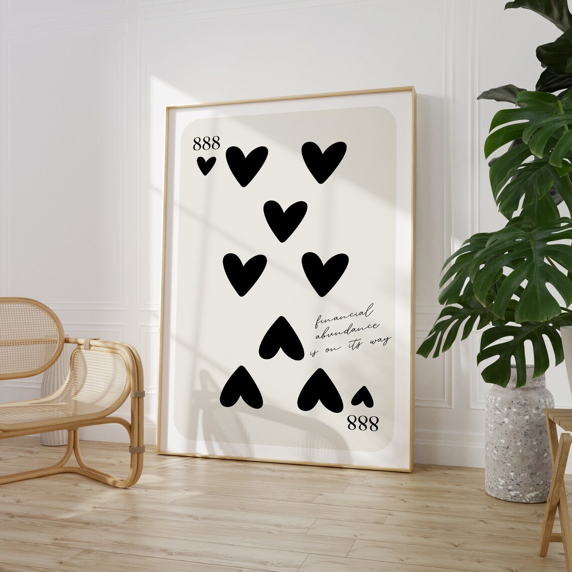 Angel Number 888 Poster, Numerology Wall Art Print - Image 3