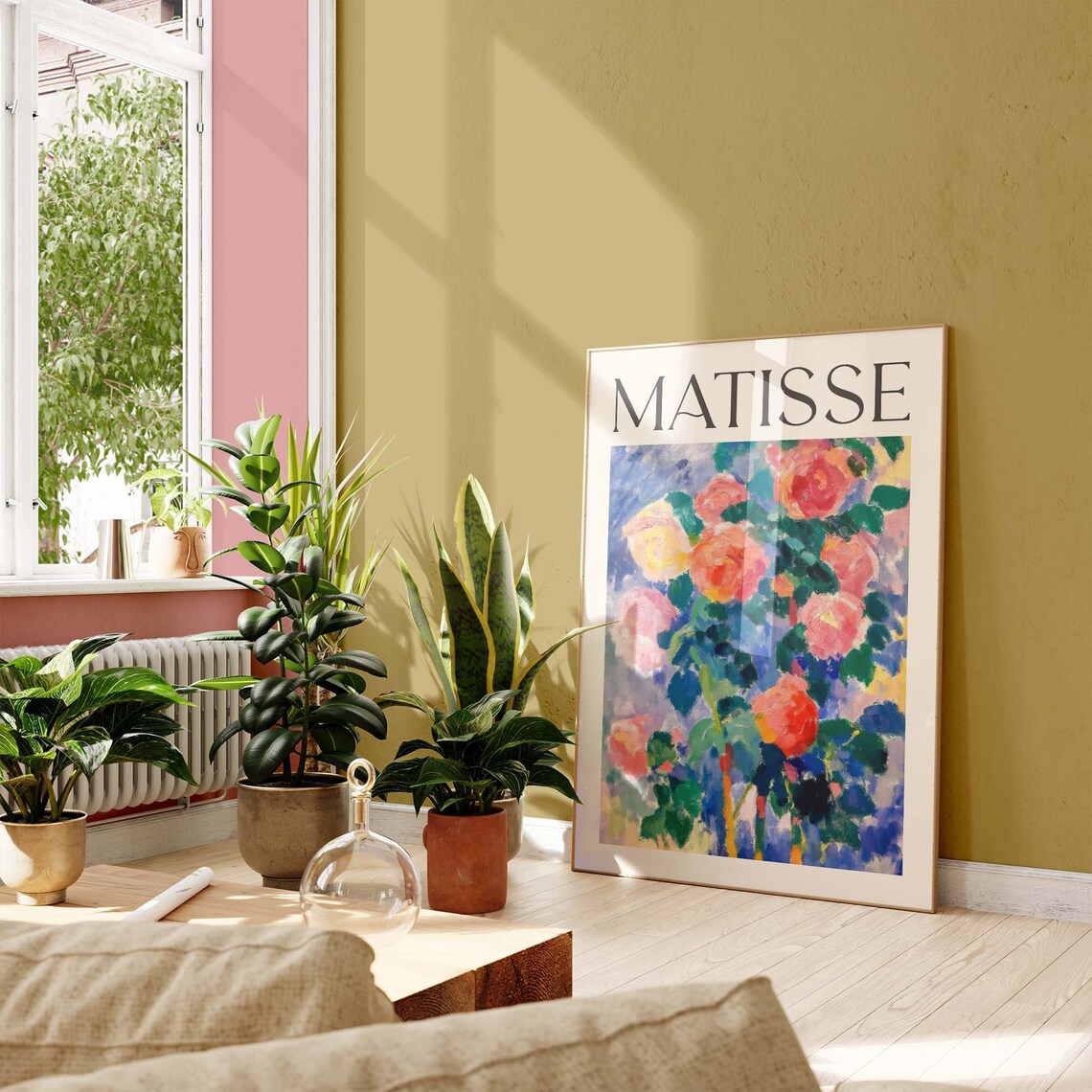 Matisse Style Rose Bush Fauvist Botanical Exhibition Art Poster - Image 4