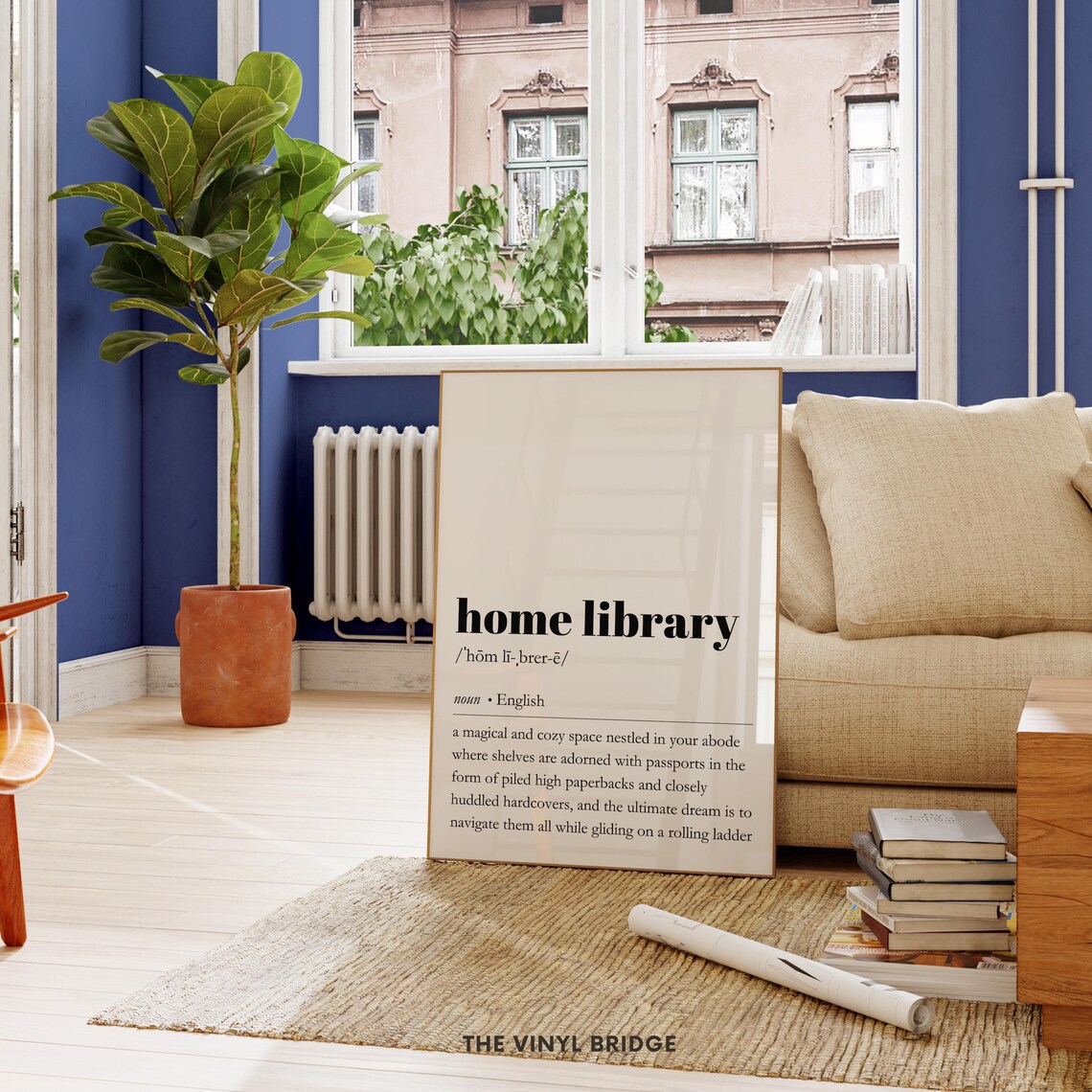 Home Library Definition Print Dictionary Word Meaning Poster Bookish Quote Wall Art Reading Nook Typography Literary Decor - Image 3