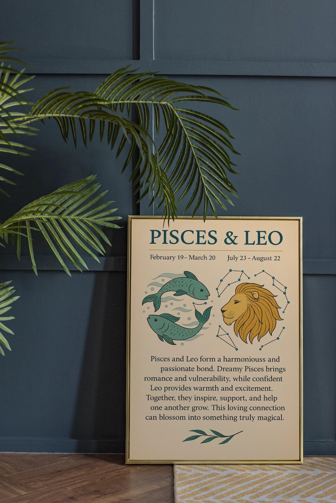 Pisces And Leo Zodiac Compatibility Poster - Image 4