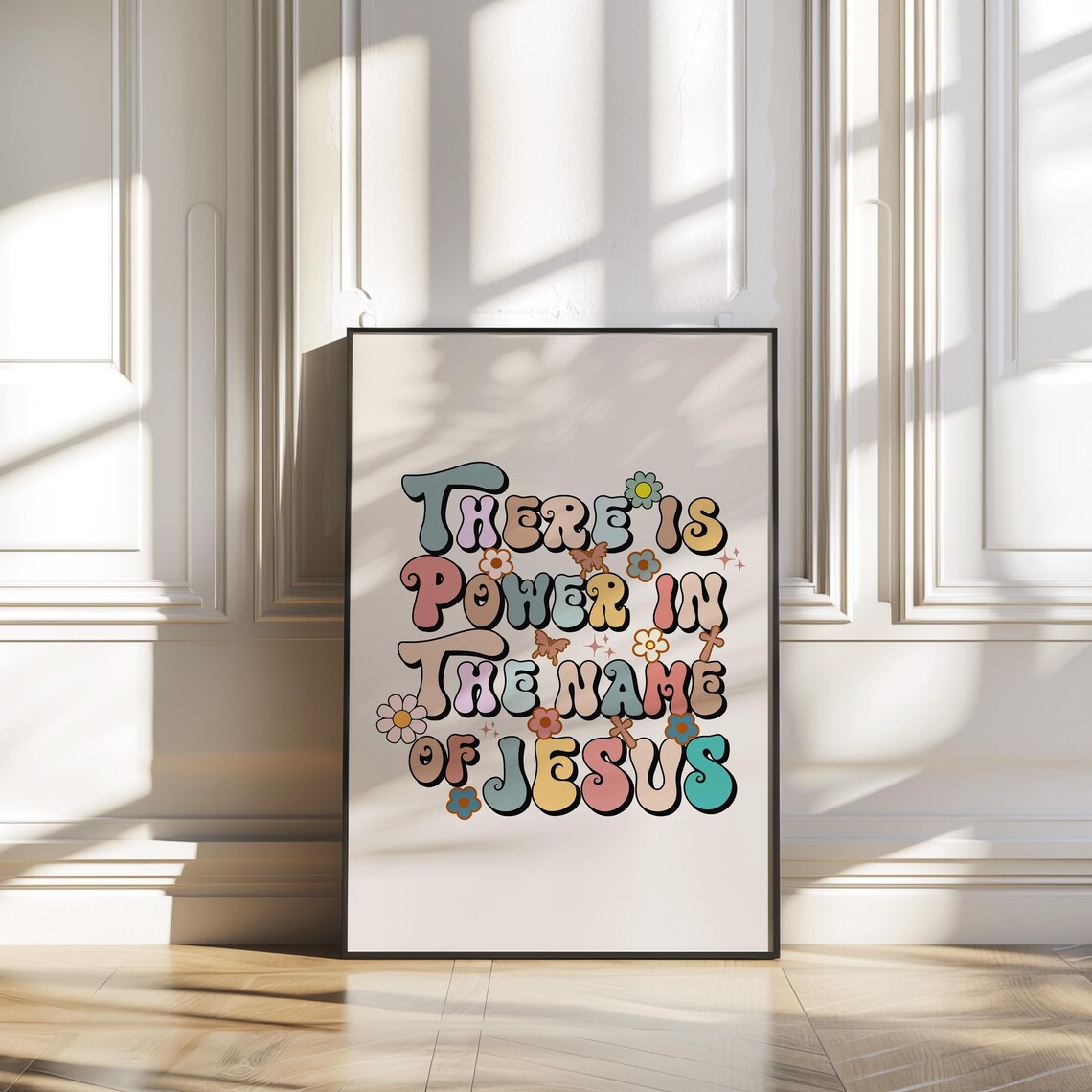 Retro Christian Jesus Faith Scripture Art Print - Image 4
