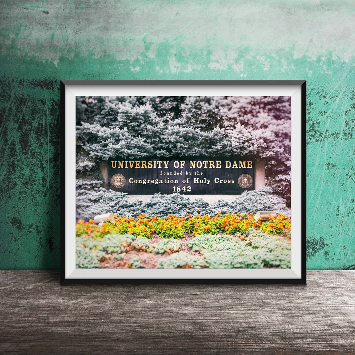 University Of Notre Dame Sign Art Photography Unframed Wall Art Photo Modern Fine Art Photography South Bend Indiana Fighting Irish