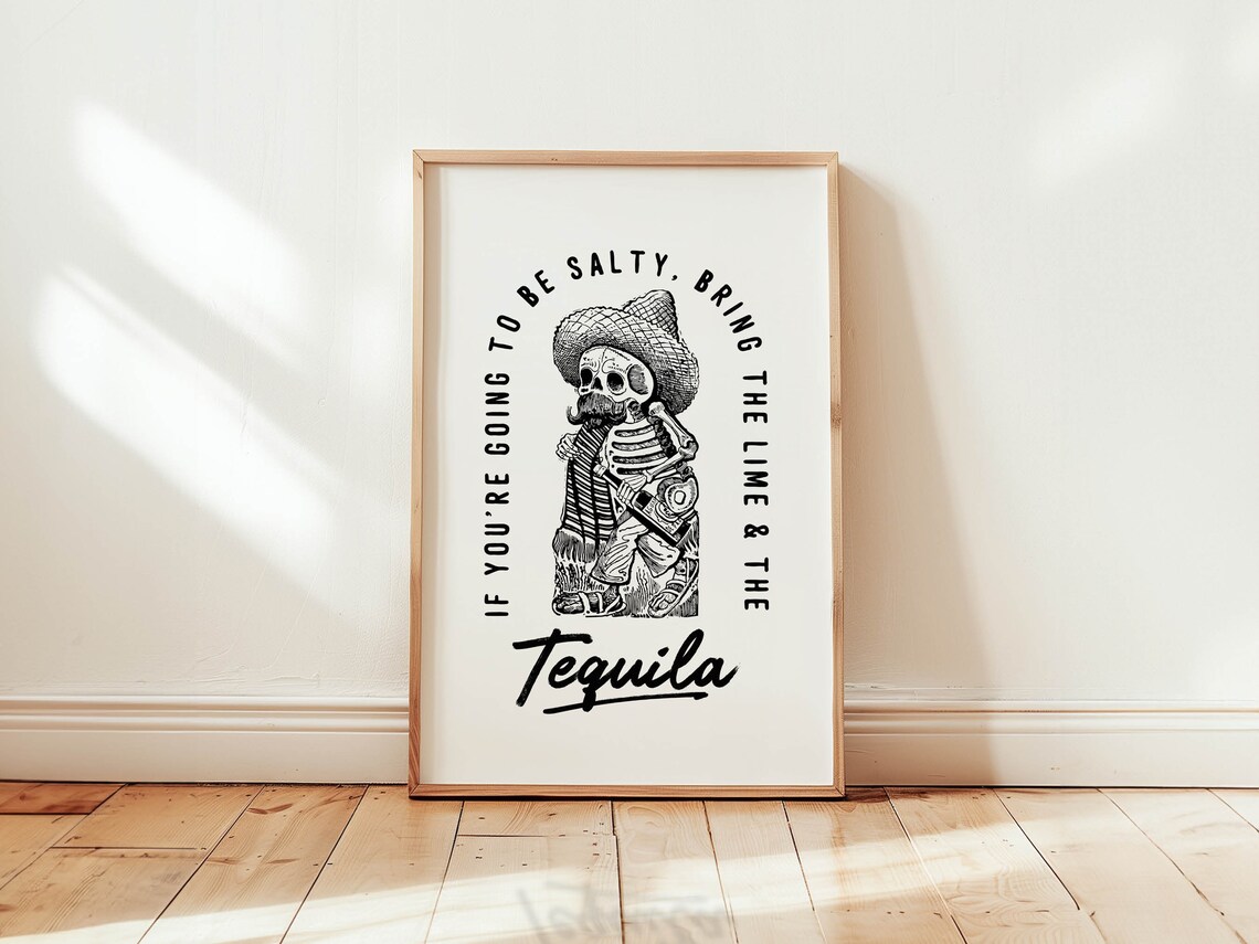 Tequila Western Bar Decor Art Print