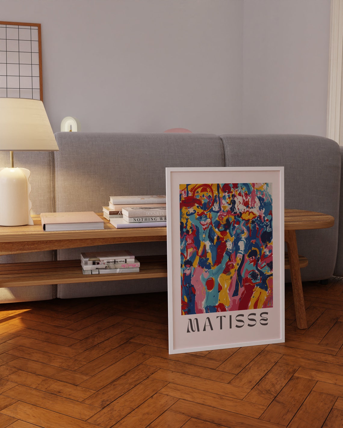 Henri Matisse Festive Crowd Dancers Bold Color Party Art Poster - Image 3