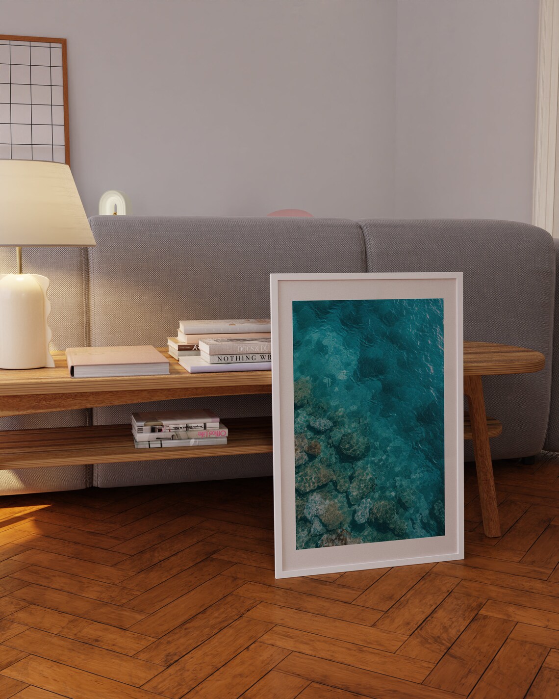 Coral Reef Wonders Poster, Minimalist Nautical Decor - Image 4