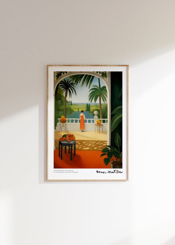 Henri Matisse-Inspired Minimalist Poster Art Print