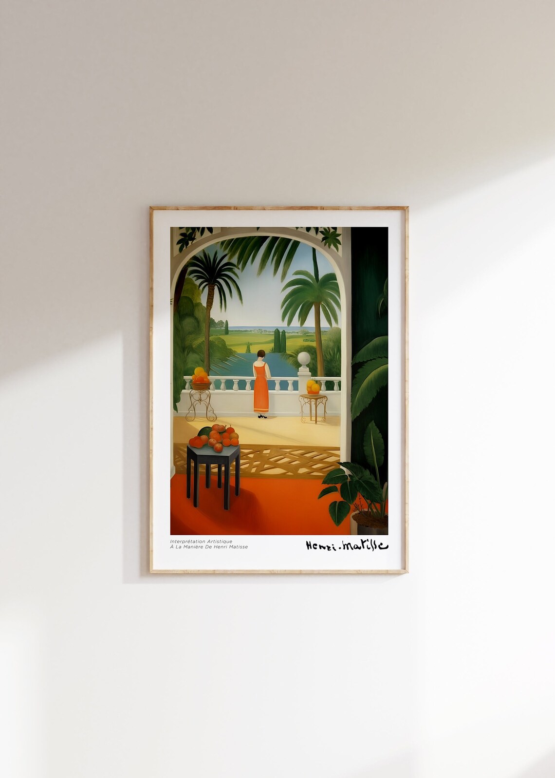 Henri Matisse-Inspired Minimalist Poster Art Print