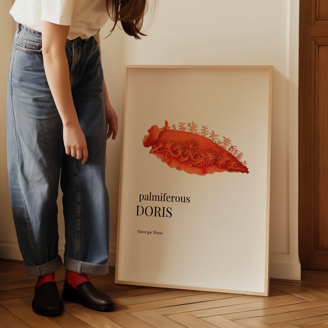 Red Sea Slug Palmiferous Doris Vintage Natural History Art Print - Image 3
