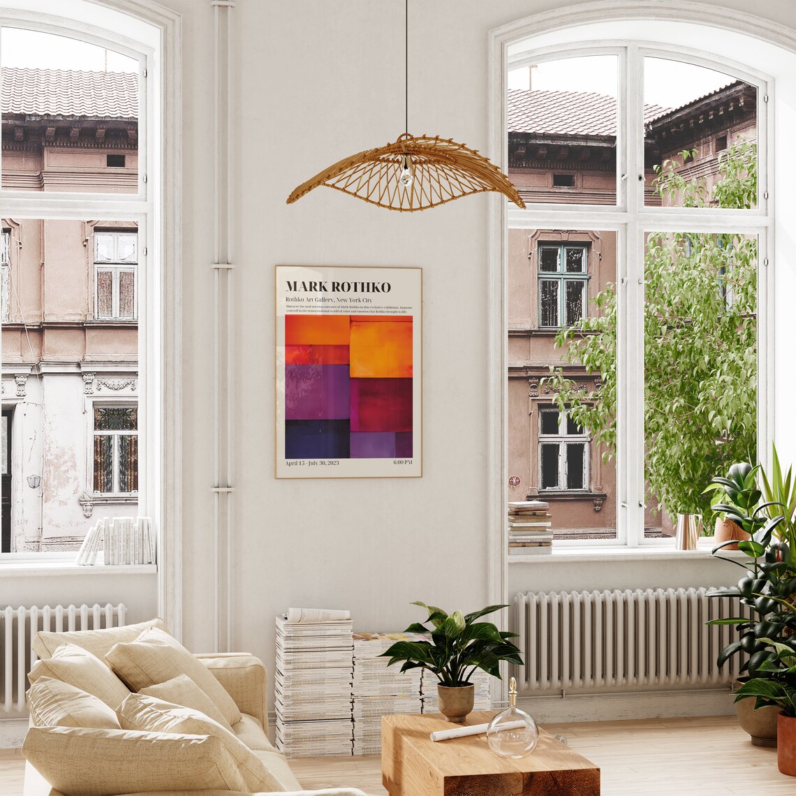 Mark Rothko Exhibition Print, Living Room Decor - Image 3
