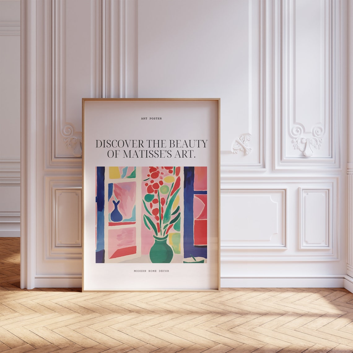 Henri Matisse Floral Still Life Green Vase Modern Wall Poster - Image 5