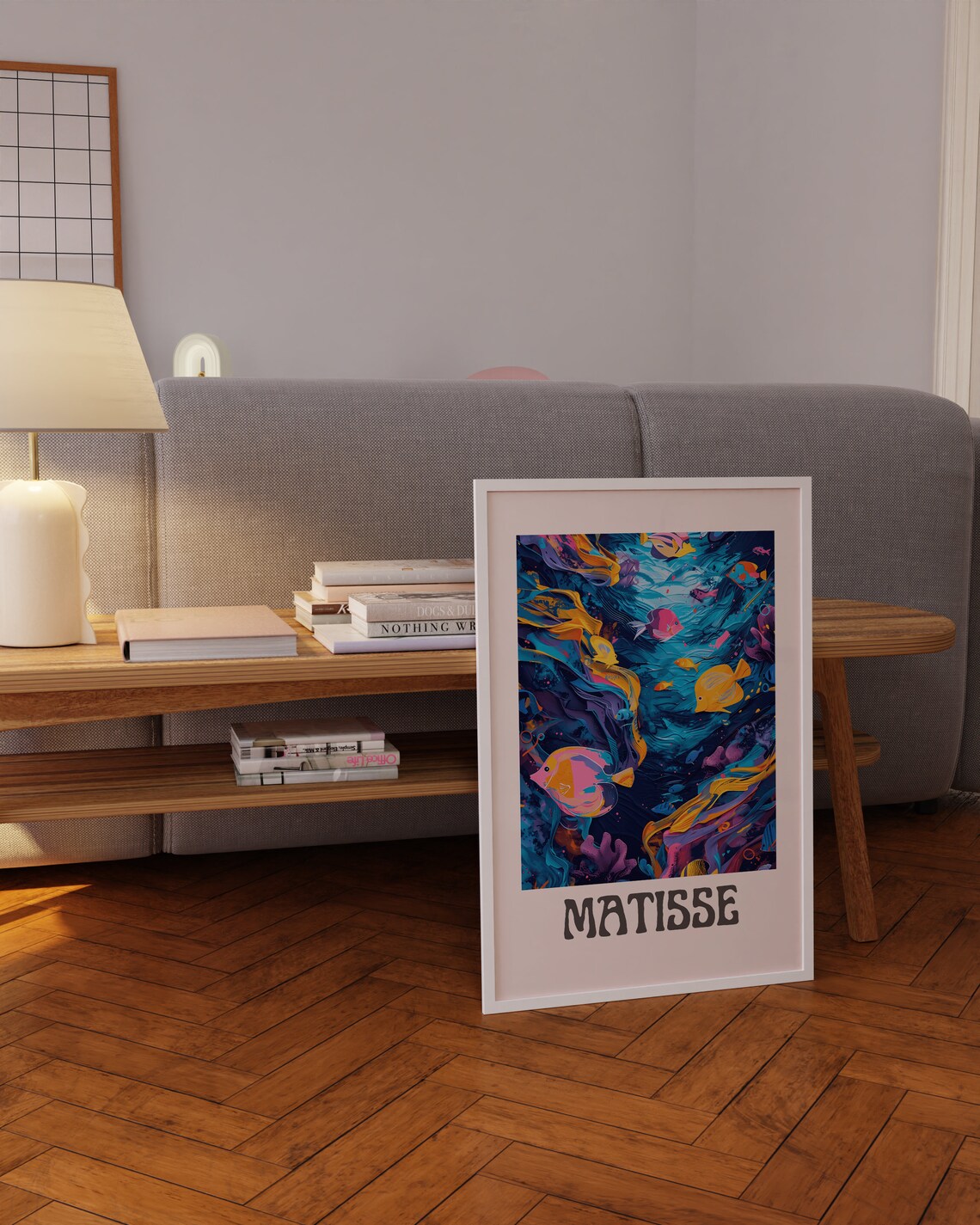 Henri Matisse Colorful Underwater Fish Coral Scene Art Poster - Image 3