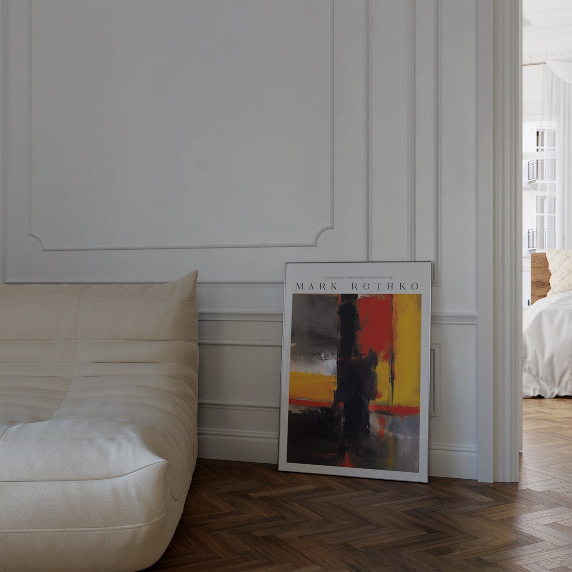 Mark Rothko Black Red Yellow Abstract Color Field Art Poster - Image 3