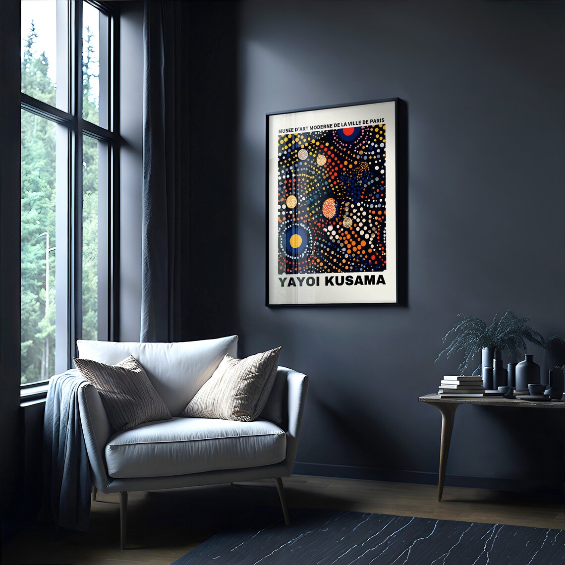 Yayoi Kusama Inspired Japanese Gallery Wall Art Poster - Image 3