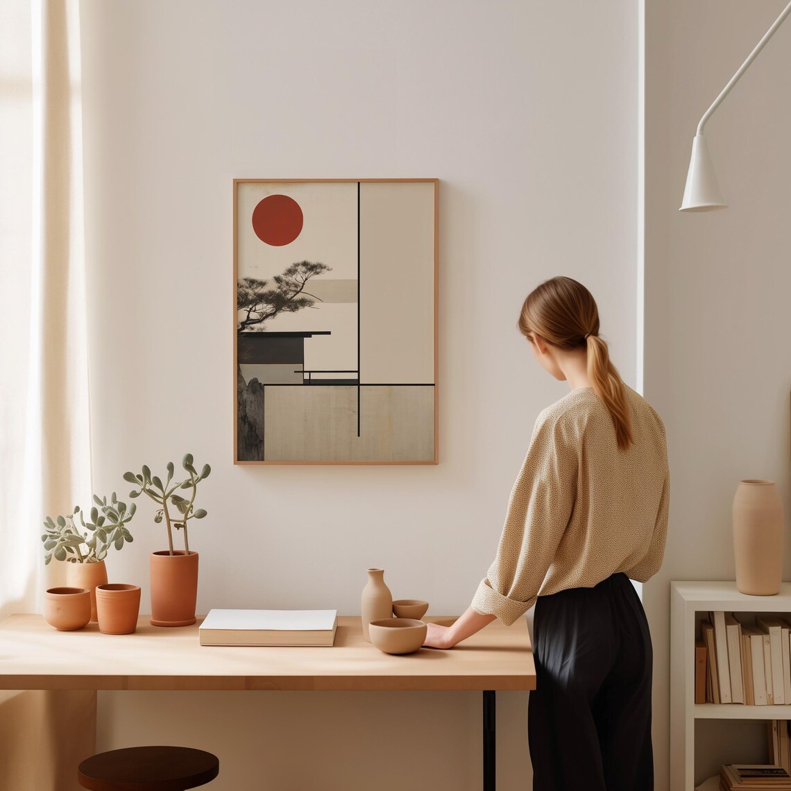 Japanese Architecture Poster, Modern Vintage Tokyo - Image 2