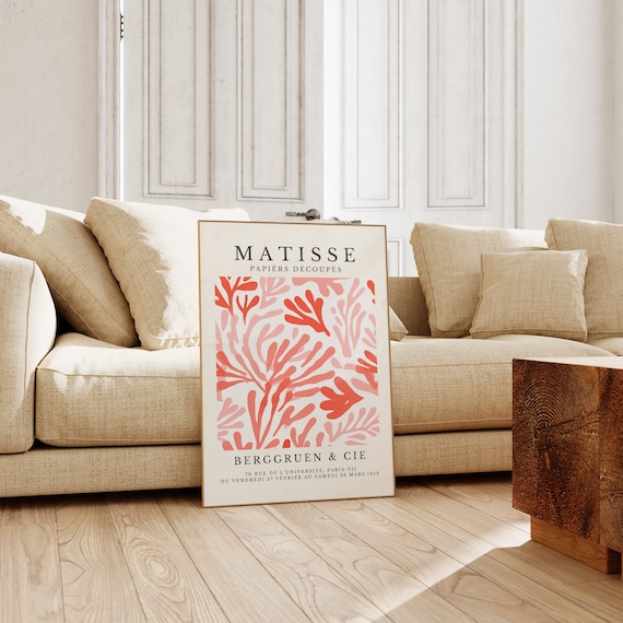 Henri Matisse Print Aesthetic Matisse Poster For Modern Gallery Exhibition Art Minimalist Neutral Wall Art Matisse Cut Outs Gift Idea
