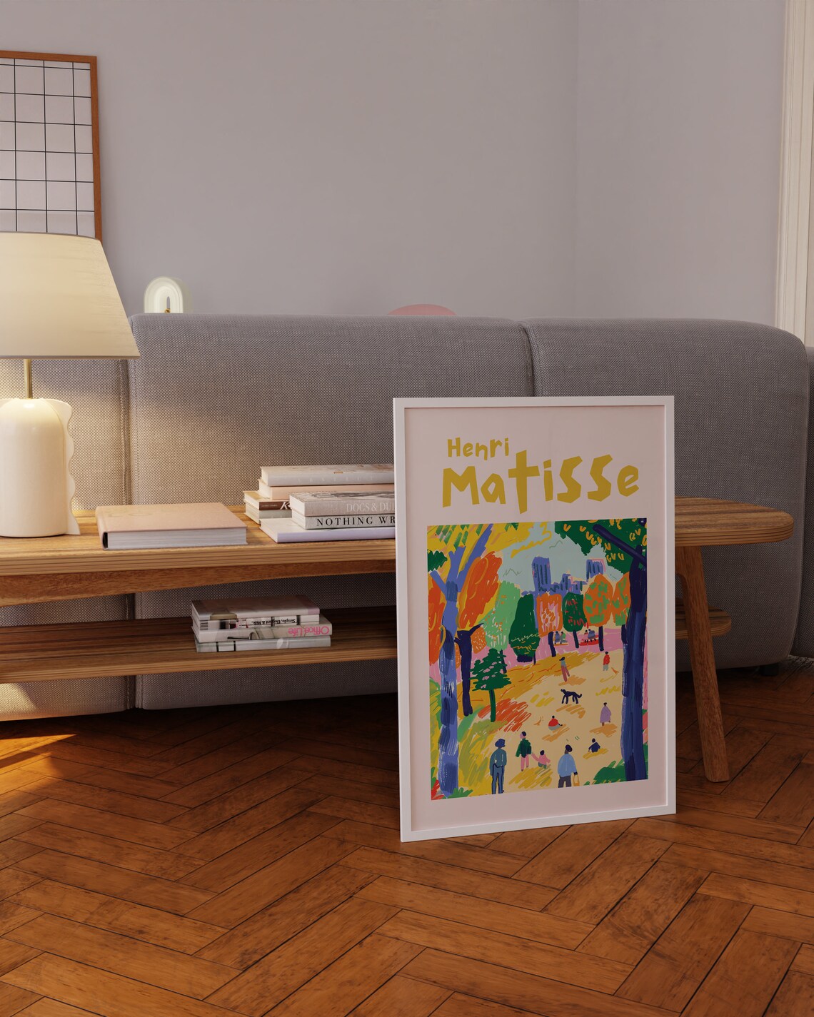 Henri Matisse Colorful Park Scene People Trees City Life Poster - Image 3